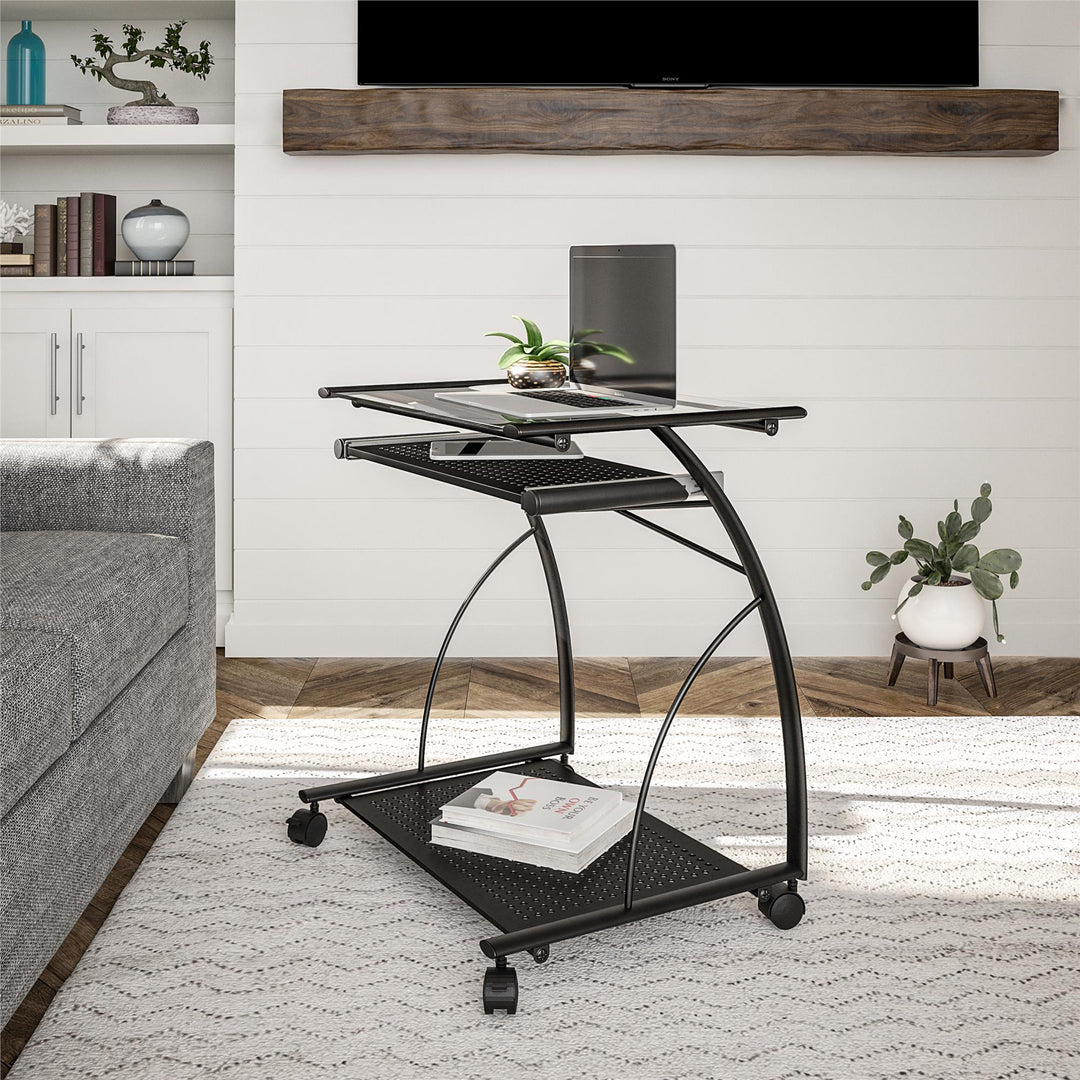 Computer desk with mobility -  Black