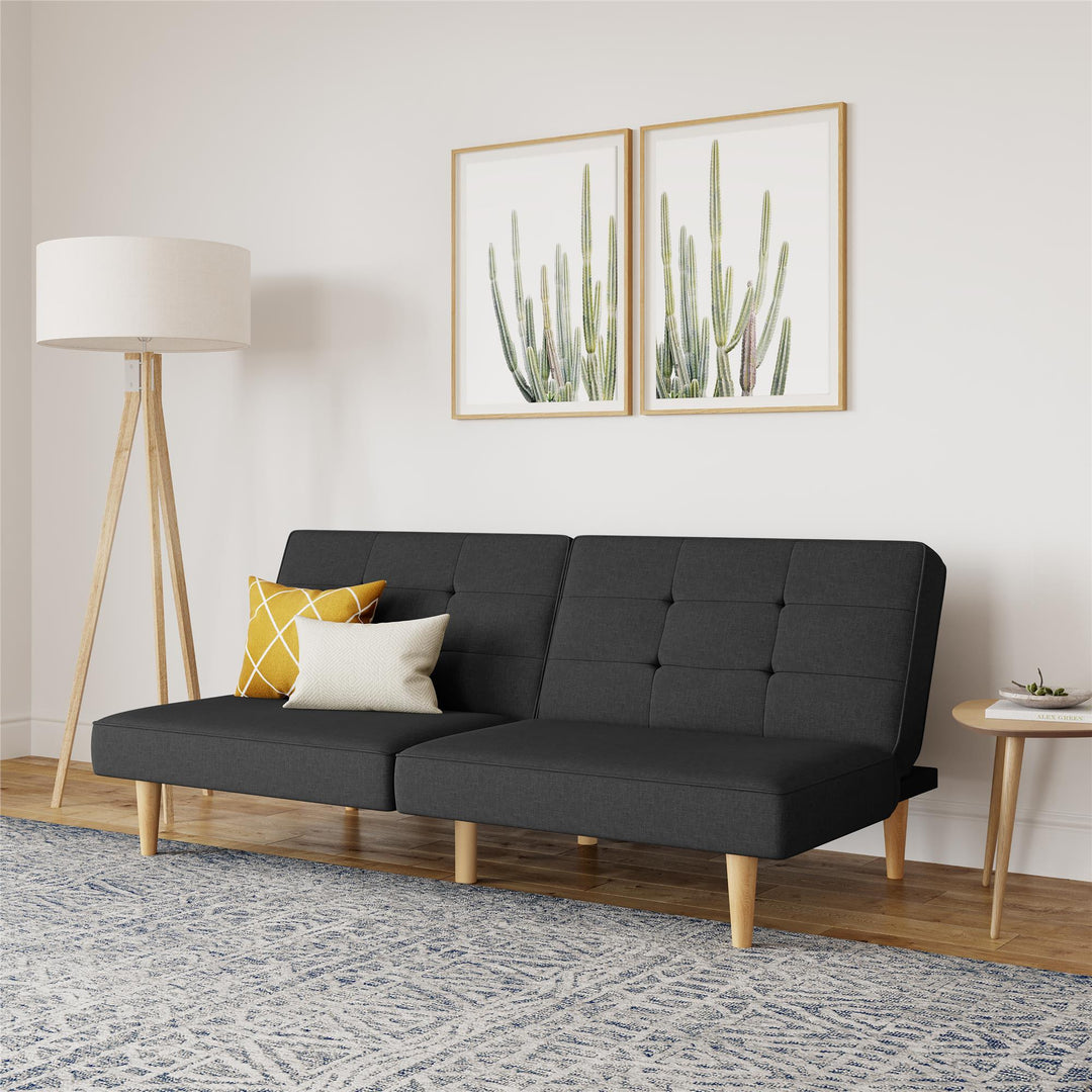 upholstered futon lounger - Dark Gray