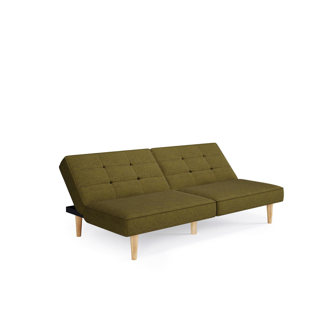 Stylish upholstered futon - Green