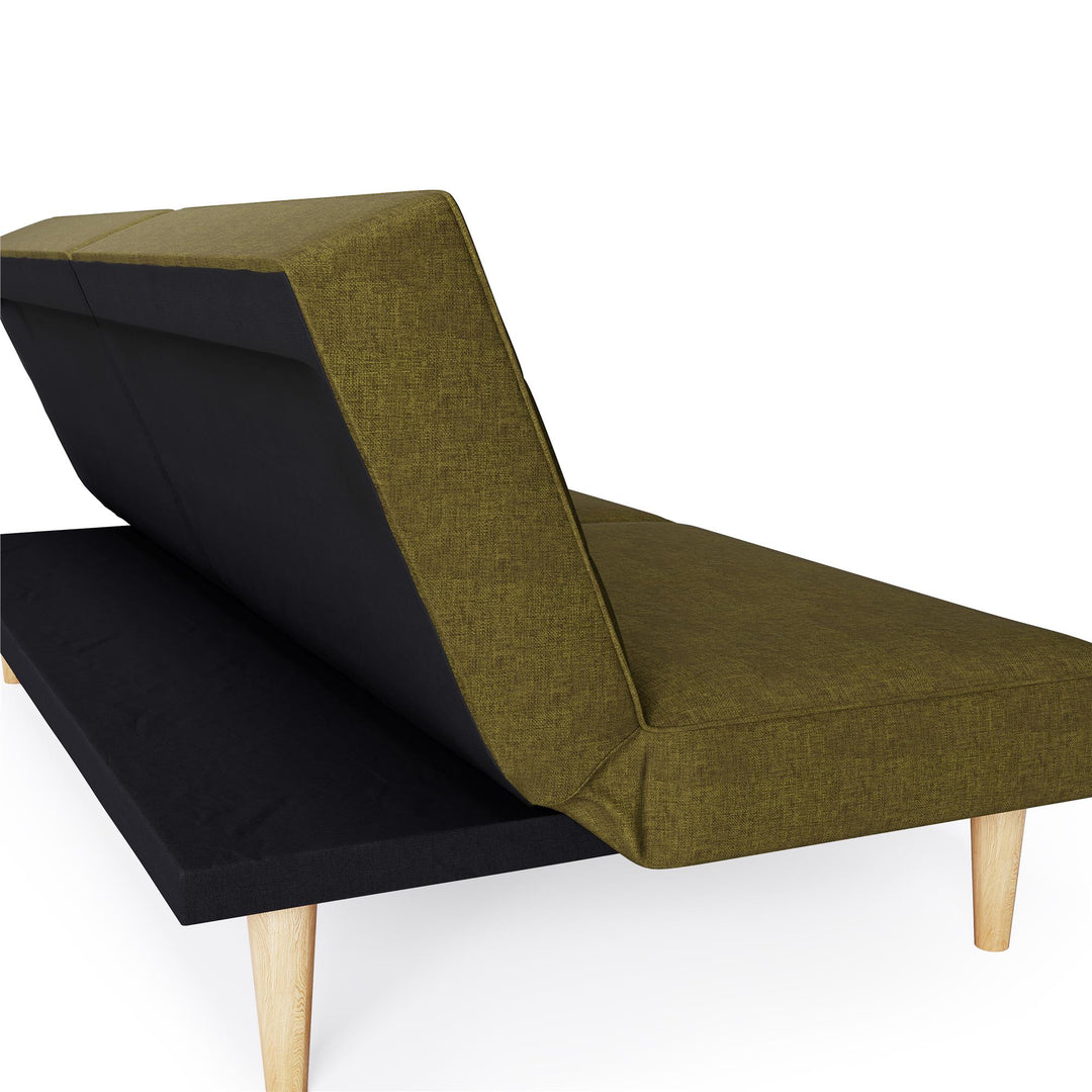 Futon with comfortable upholstery - Green