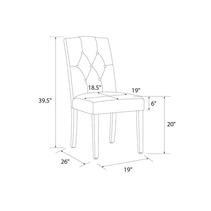 Stylish Jane Parsons Upholstered Dining Chair -  Navy