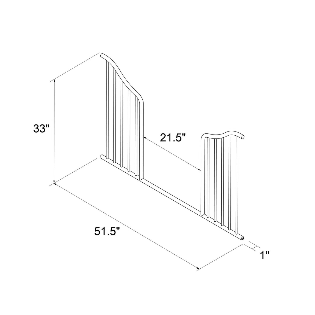 Crib to bed conversion Piper -  Dove Gray