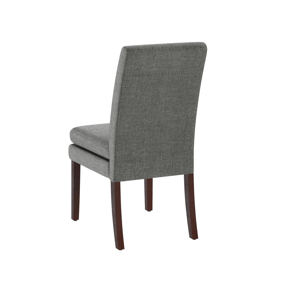 Stylish Clark Linen Upholstered Dining Chairs -  Gray