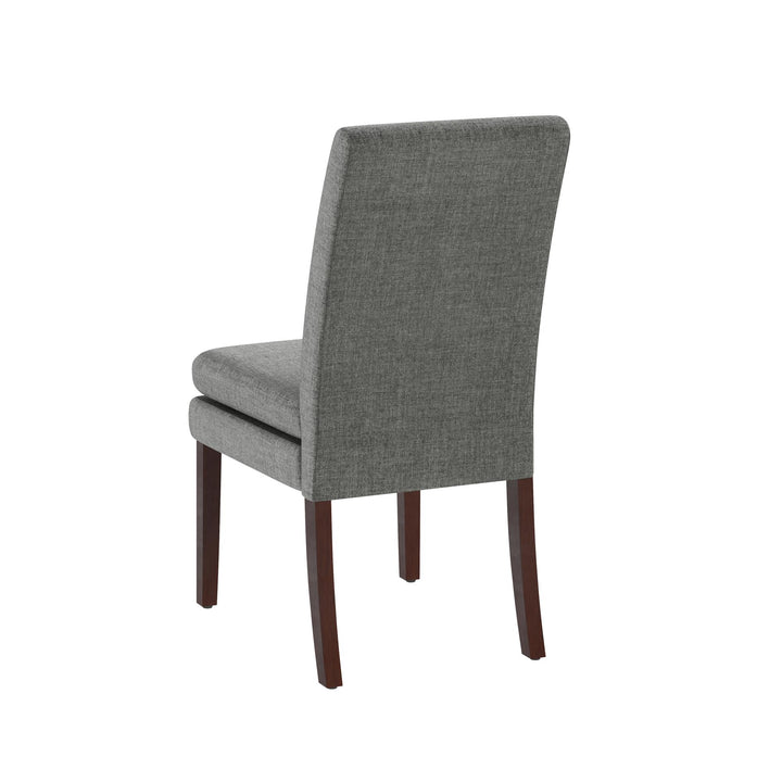 Stylish Clark Linen Upholstered Dining Chairs -  Gray