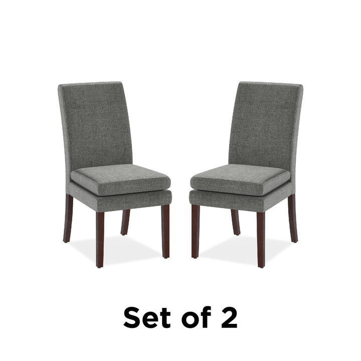 Best Clark Linen Upholstered Dining Chairs -  Gray