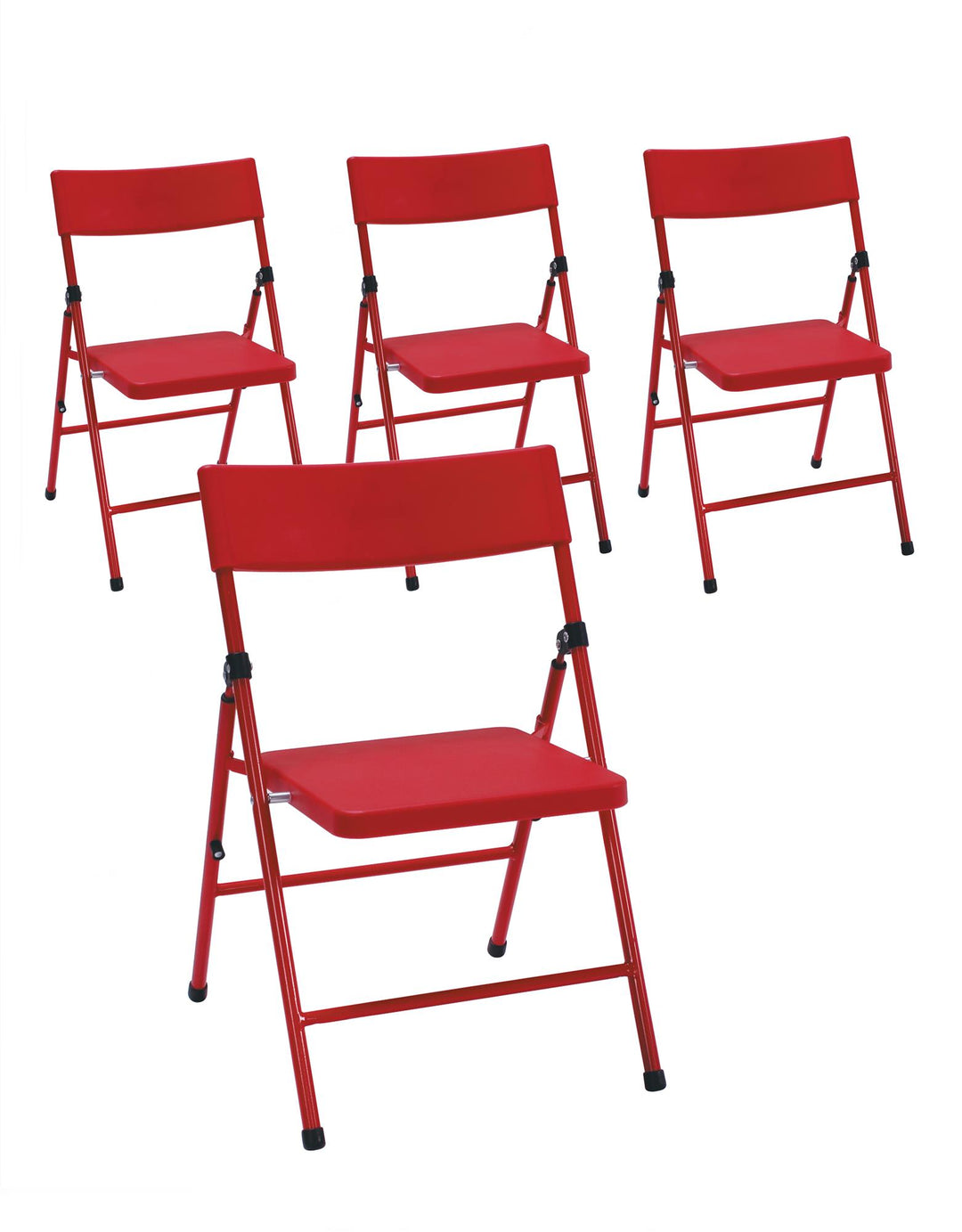 Durable kids plastic folding chair -  Red 