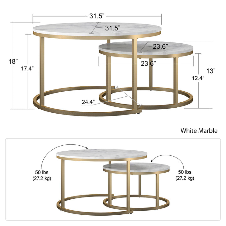 CosmoLiving multifunctional furniture pieces -  Terrazzo