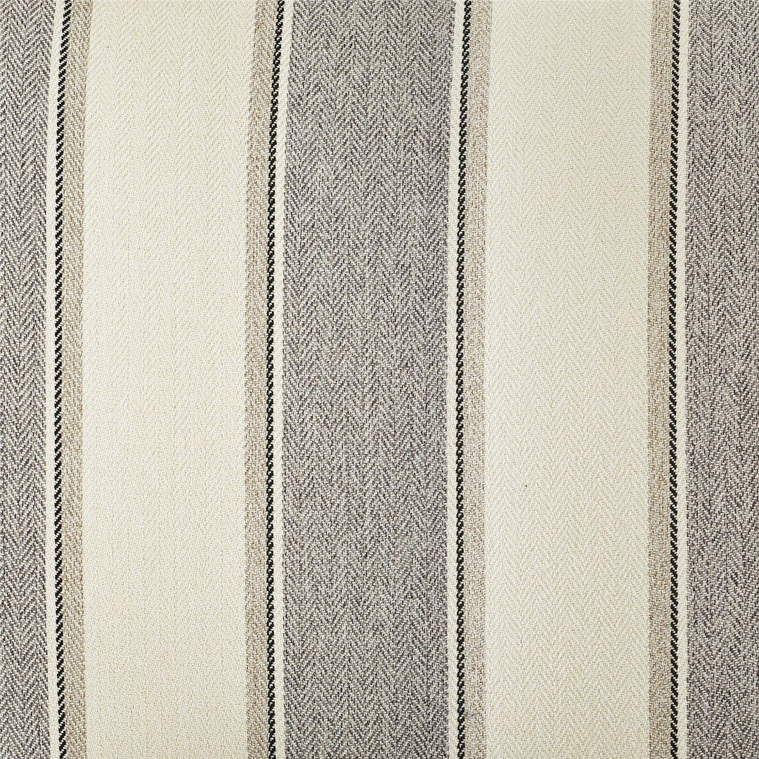 Reva Nail Head Trim Club Accent Chair Upholstered -  Gray Stripe