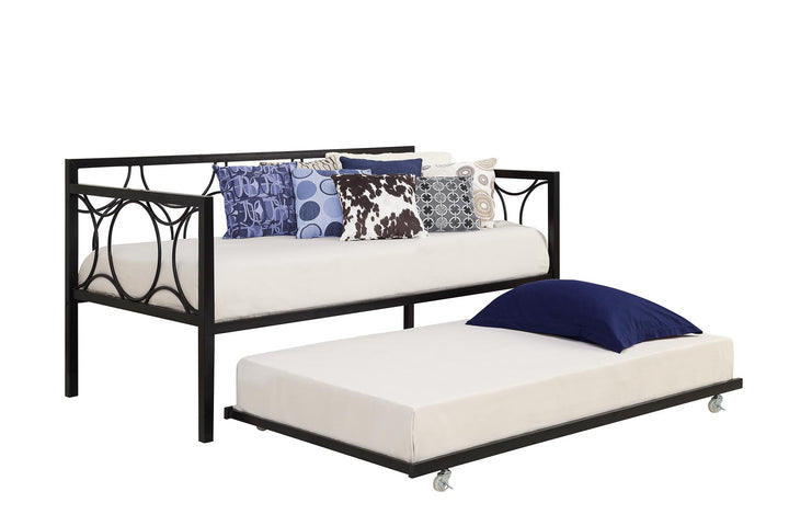 Best Metal Trundle for Daybeds -  Black  -  Twin