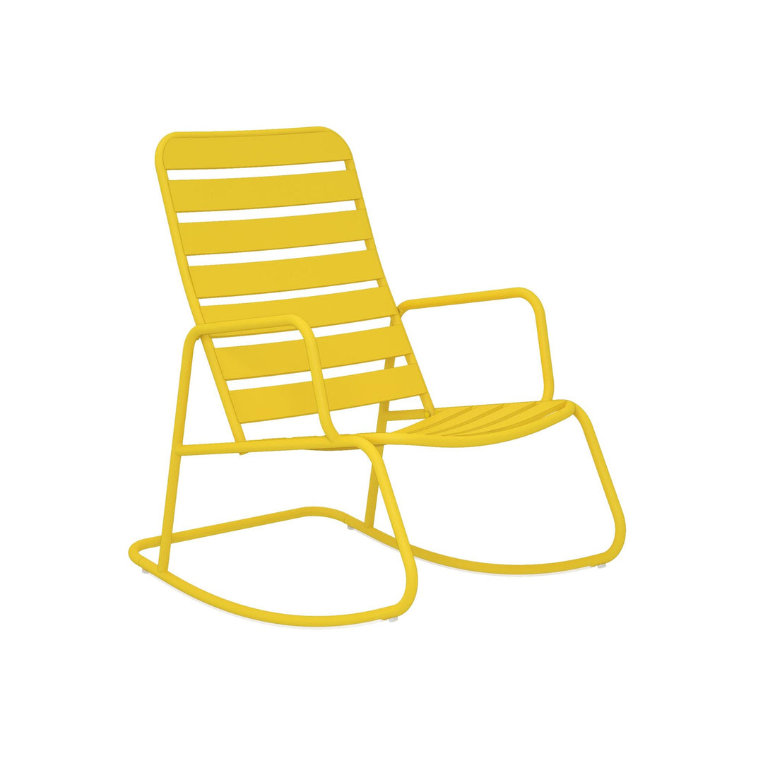 Roberta Outdoor/Indoor Rocking Chair  - Yellow