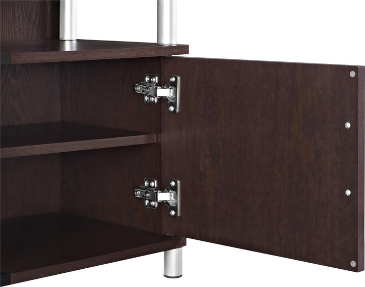 Durable Carson TV Stand for Large Screen TVs -  Cherry