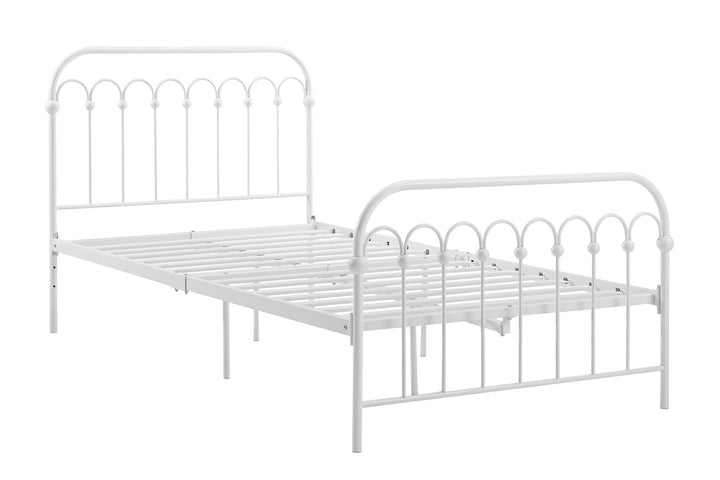 Contemporary Design Bright Pop Metal Bed -  Black 