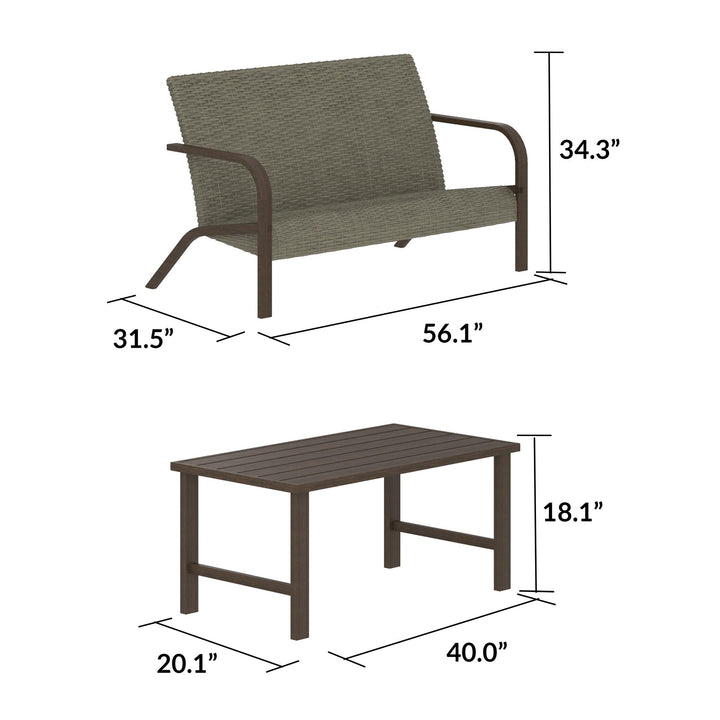 Rattan Outdoor Furniture - Gray