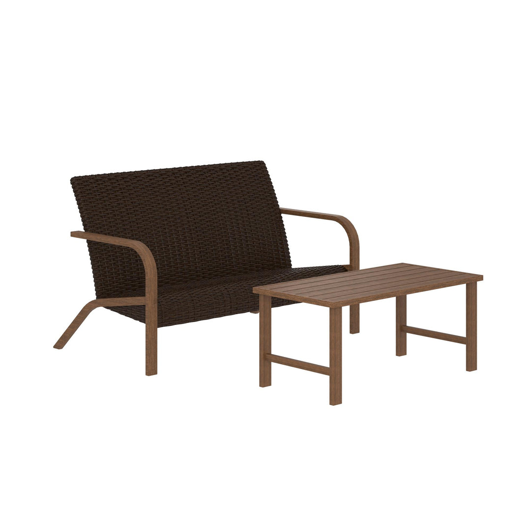 Outdoor Furniture Set - Dark Brown