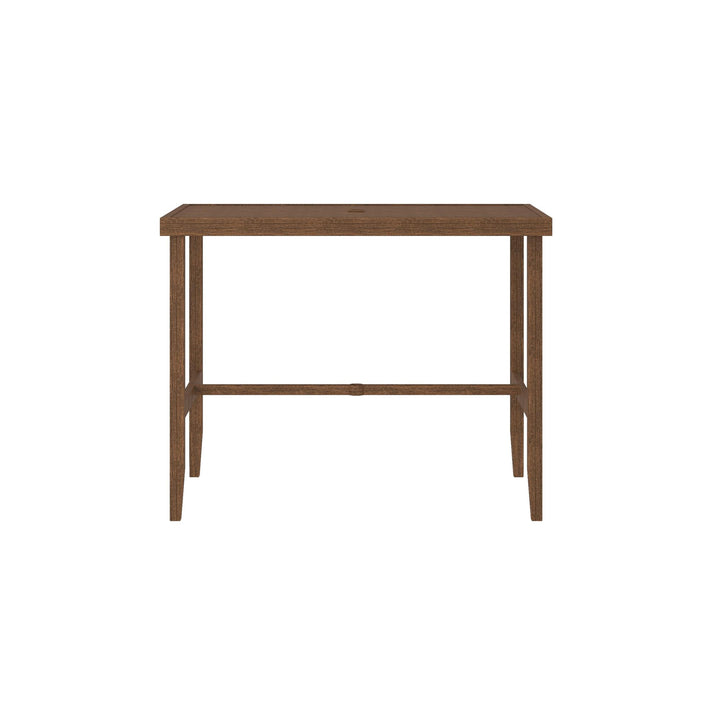 Benefits of choosing a counter height patio table over regular height -  Brown