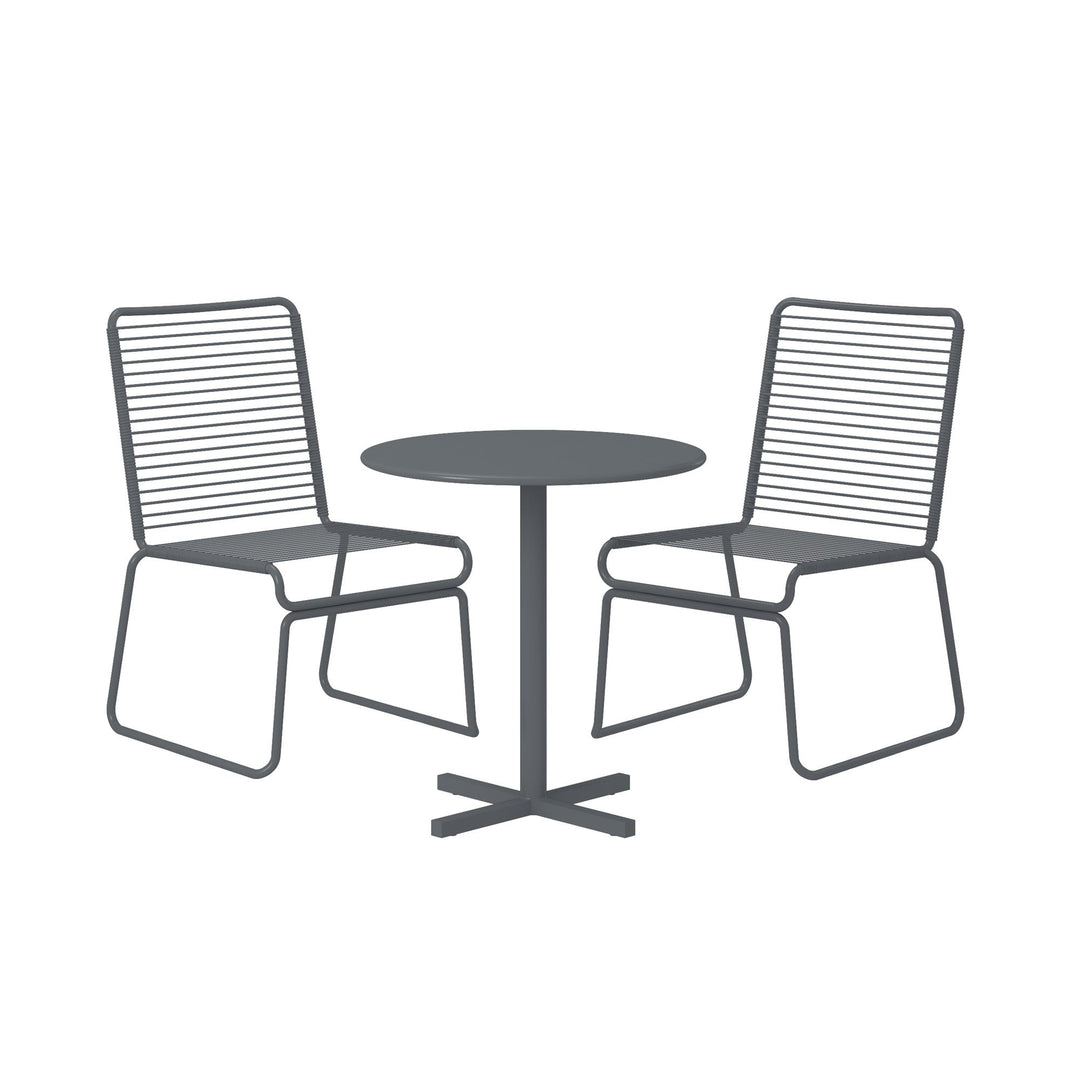 outdoor patio bistro sets - Charcoal