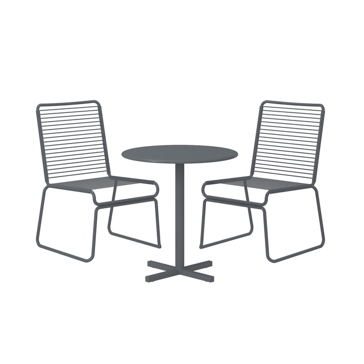 outdoor patio bistro sets - Charcoal