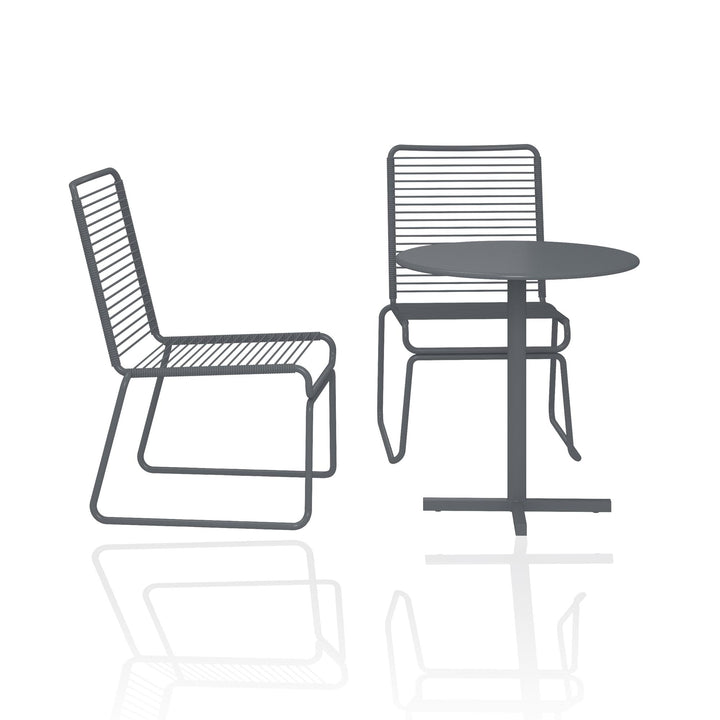 3 piece patio bistro set - Charcoal