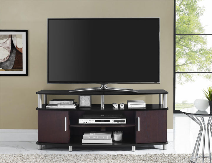 Sleek TV stand for 50 inch television -  Cherry