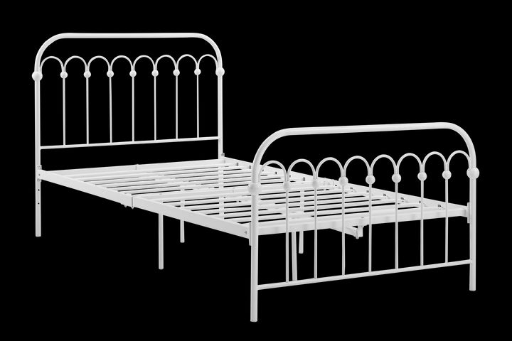 Spacious and Comfortable Bright Pop Bed -  White 