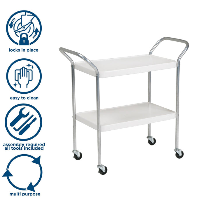 Stylaire rolling bar cart -  White 