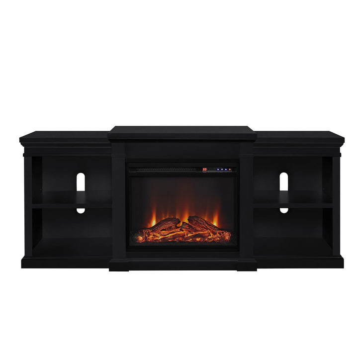 Manchester Electric Fireplace TV Stand for TVs up to 70 Inches  -  Black
