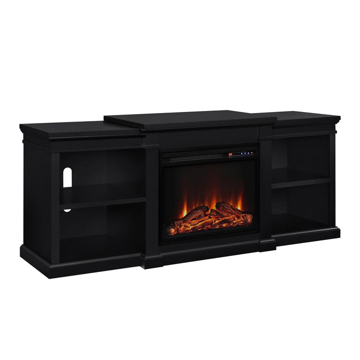 Manchester Electric Fireplace for 70 Inch TV -  Black