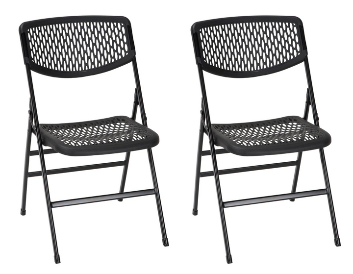 Commercial XL Plastic Folding Chair Set of 4 -  White 