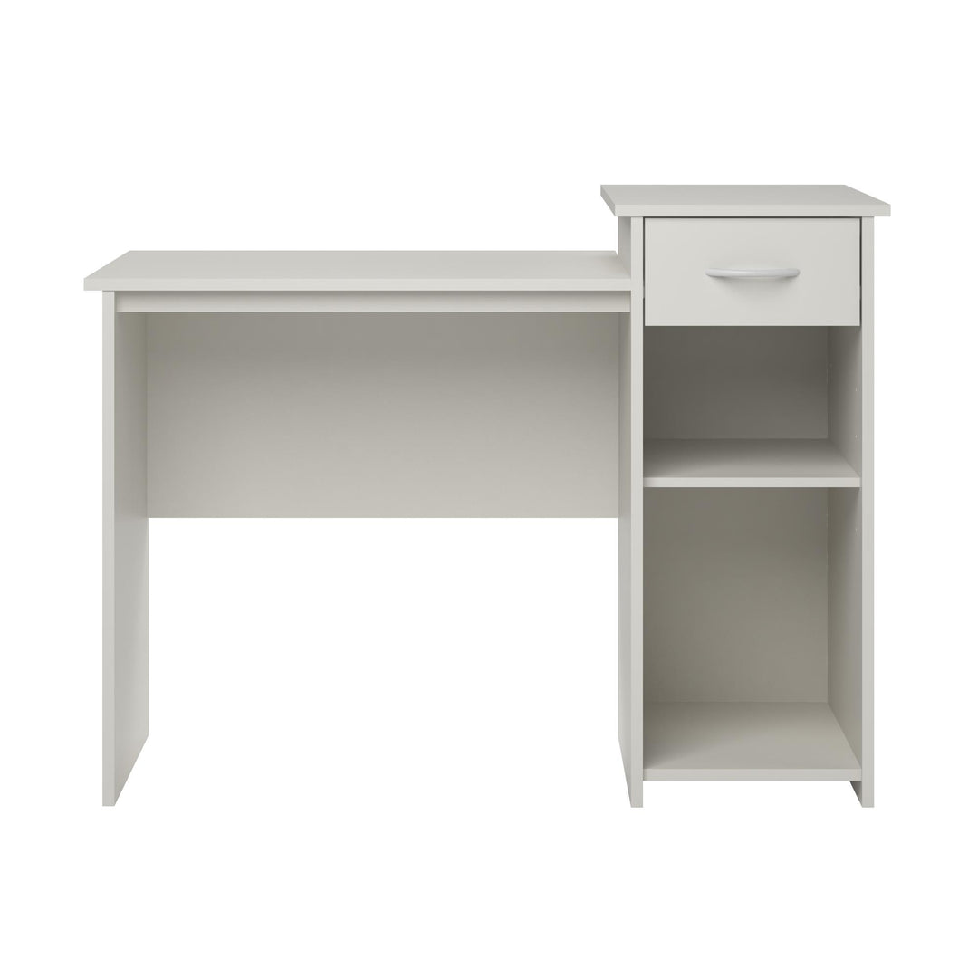 Compact Student Computer Desk for small rooms -  White