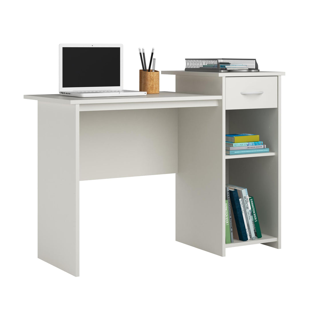 Ergonomic desks for student use -  White