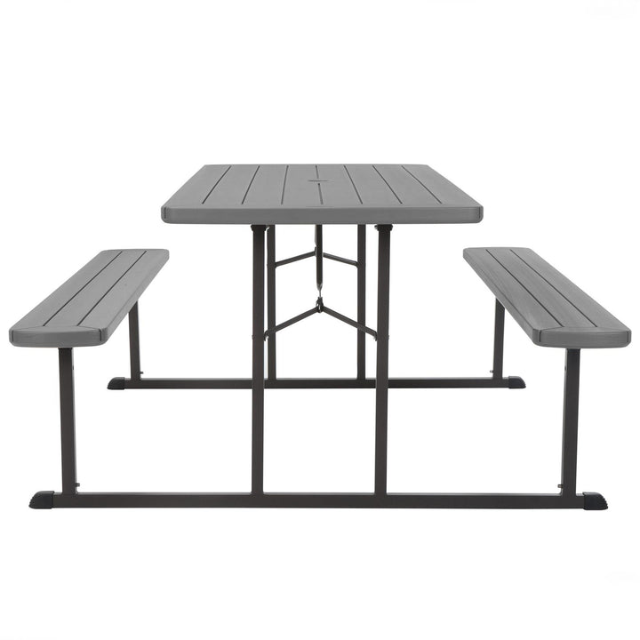 6 foot folding picnic table - Dark Gray