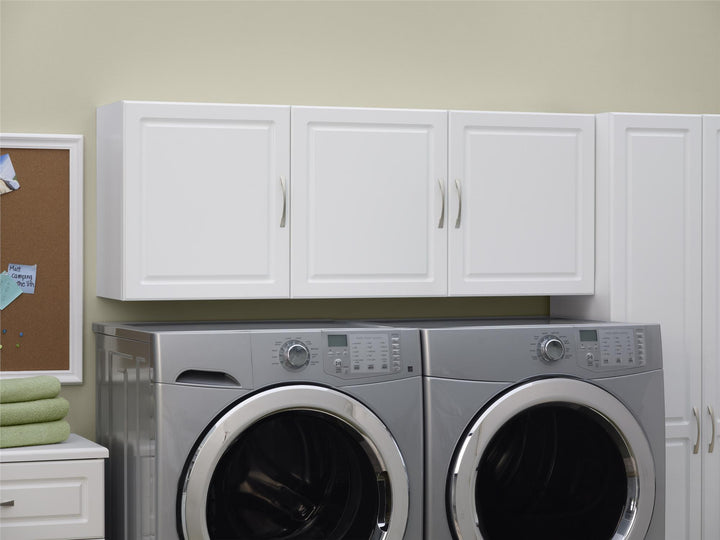 Kendall 54 Inch Multipurpose Storage Wall Cabinet with Shelves - White