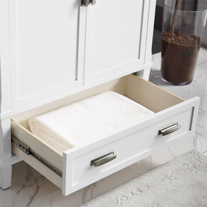 Otum space-saving bathroom sink and cabinet -  White - 30"