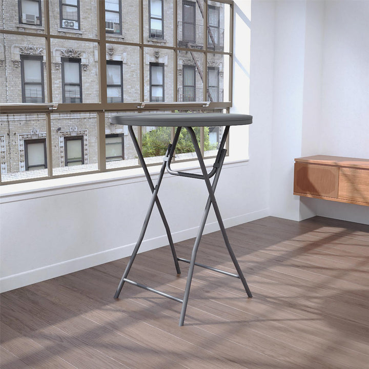 Commercial cocktail folding table -  Gray 