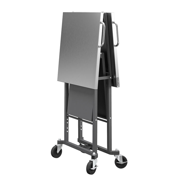 SmartFold Stainless Steel Folding Workbench -  Dark Gray 