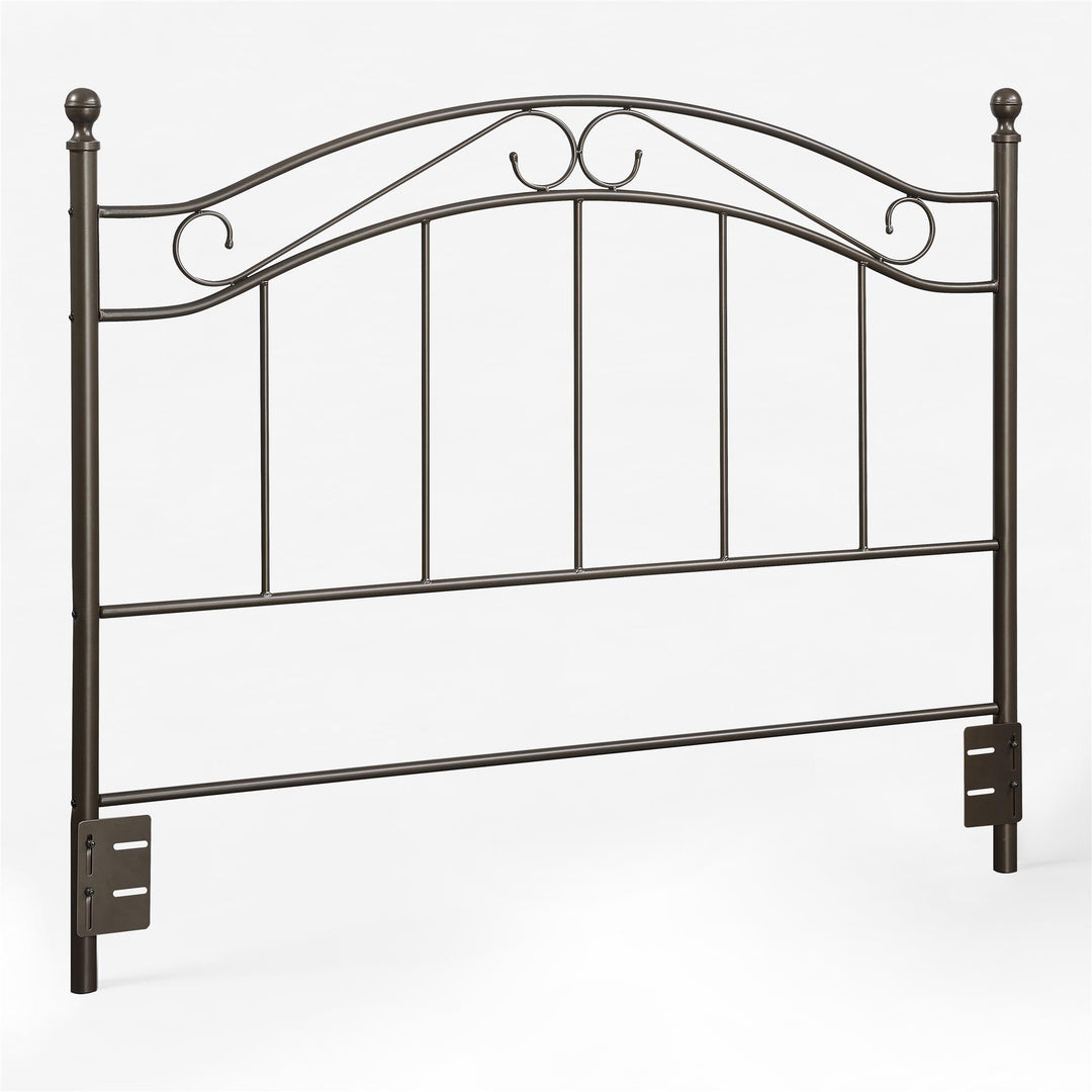 Adaptable Metal Headboard for Full/Queen Beds -  Bronze