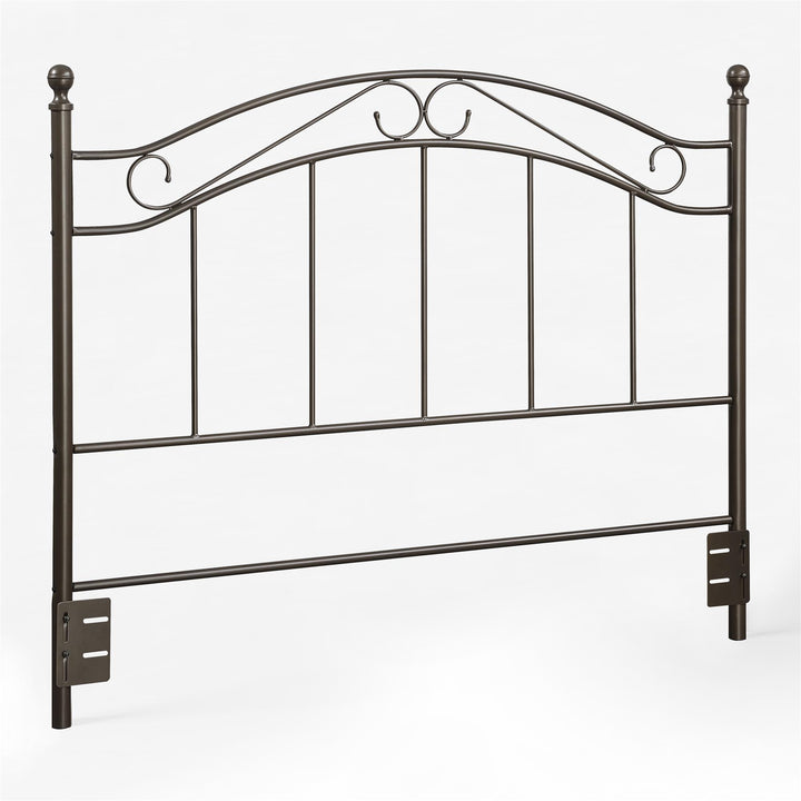 Adaptable Metal Headboard for Full/Queen Beds -  Bronze