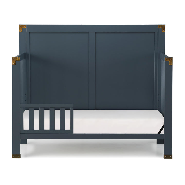 Convert Crib into Toddler Bed Guardrail -  Graphite Blue