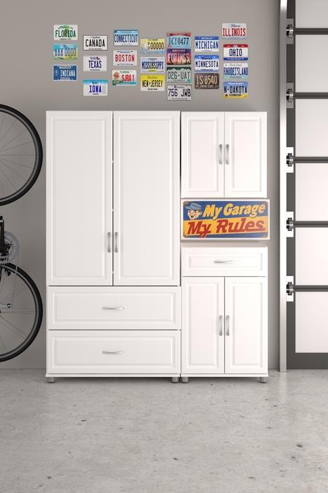 Multipurpose 2 Door Wall Cabinet -  White