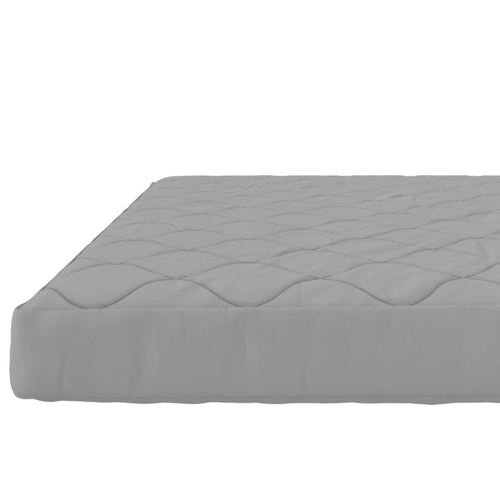 Dana 6 Inch Quilted Mattress with Removable Cover and Thermobonded Polyester Fill - Gray - Full