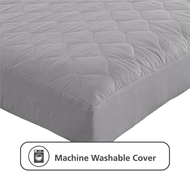 Dana 6 Inch Quilted Mattress with Removable Cover and Thermobonded Polyester Fill - Gray - Full