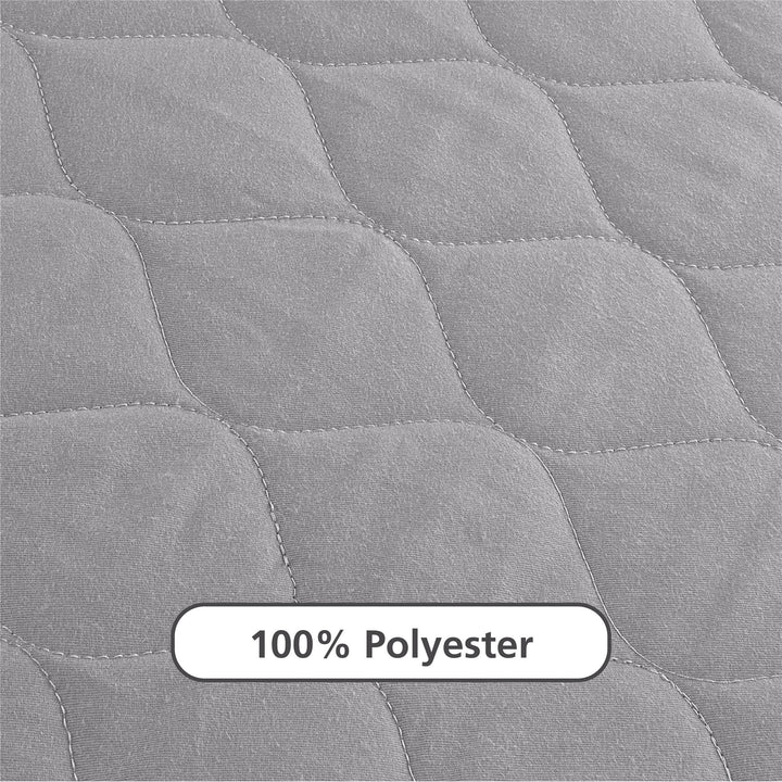 Dana 6 Inch Quilted Mattress with Removable Cover and Thermobonded Polyester Fill - Gray - Full