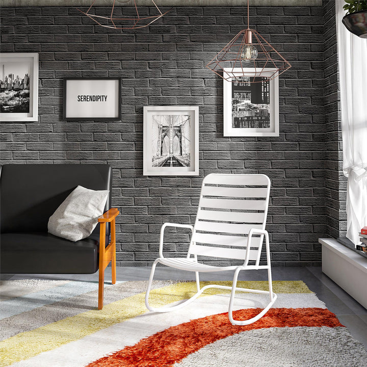 Roberta Outdoor/Indoor Rocking Chair - White