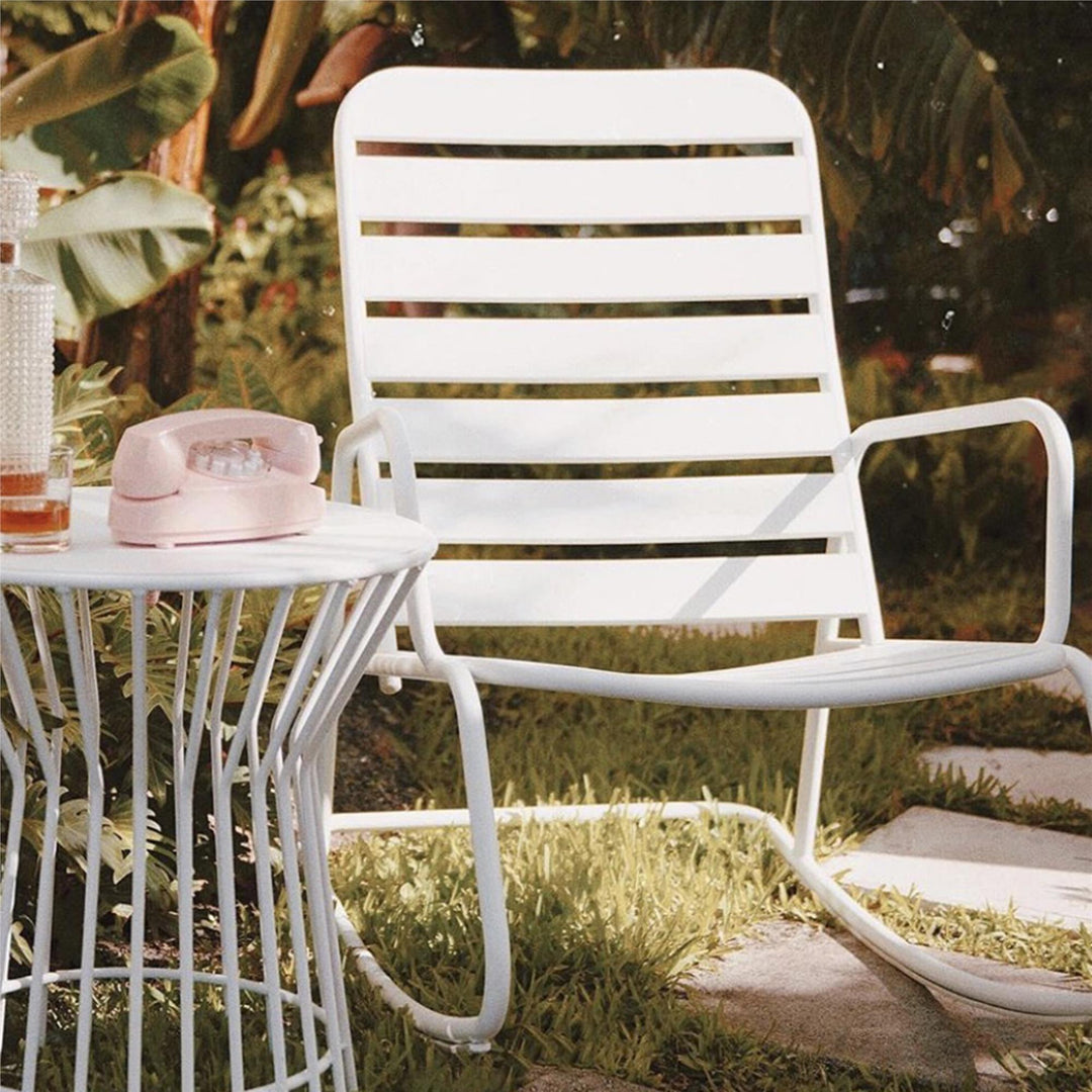 Roberta Outdoor/Indoor Rocking Chair - White