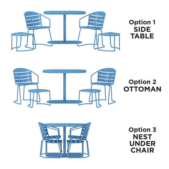 Best 5 piece patio dining sets for small spaces -  Turquoise