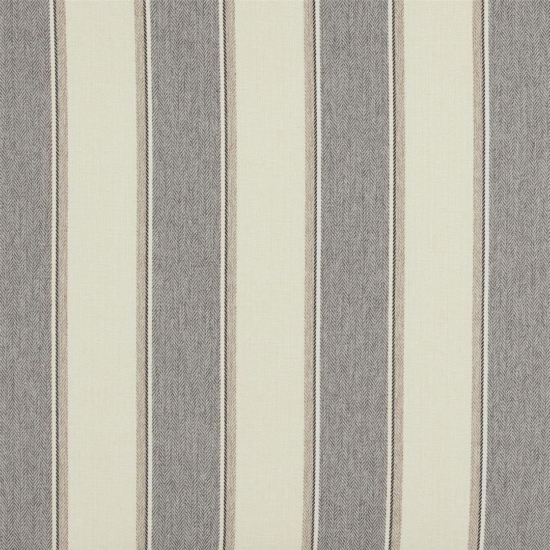 Sutton Adjustable Upholstered Camelback Striped Headboard - Gray Stripe - N/A