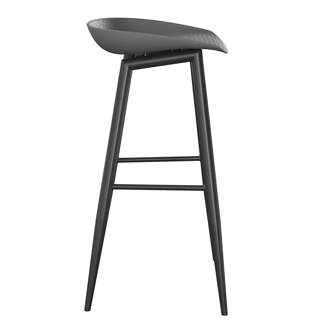 counter stool with 250 lbs capacity - Charcoal - 2-Pack