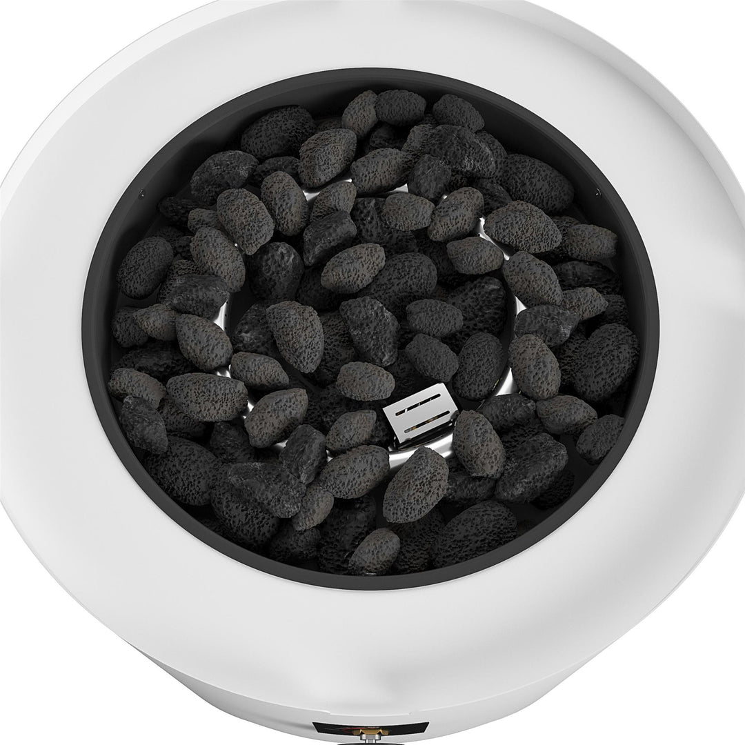 Fire pit for outdoor gatherings -  White