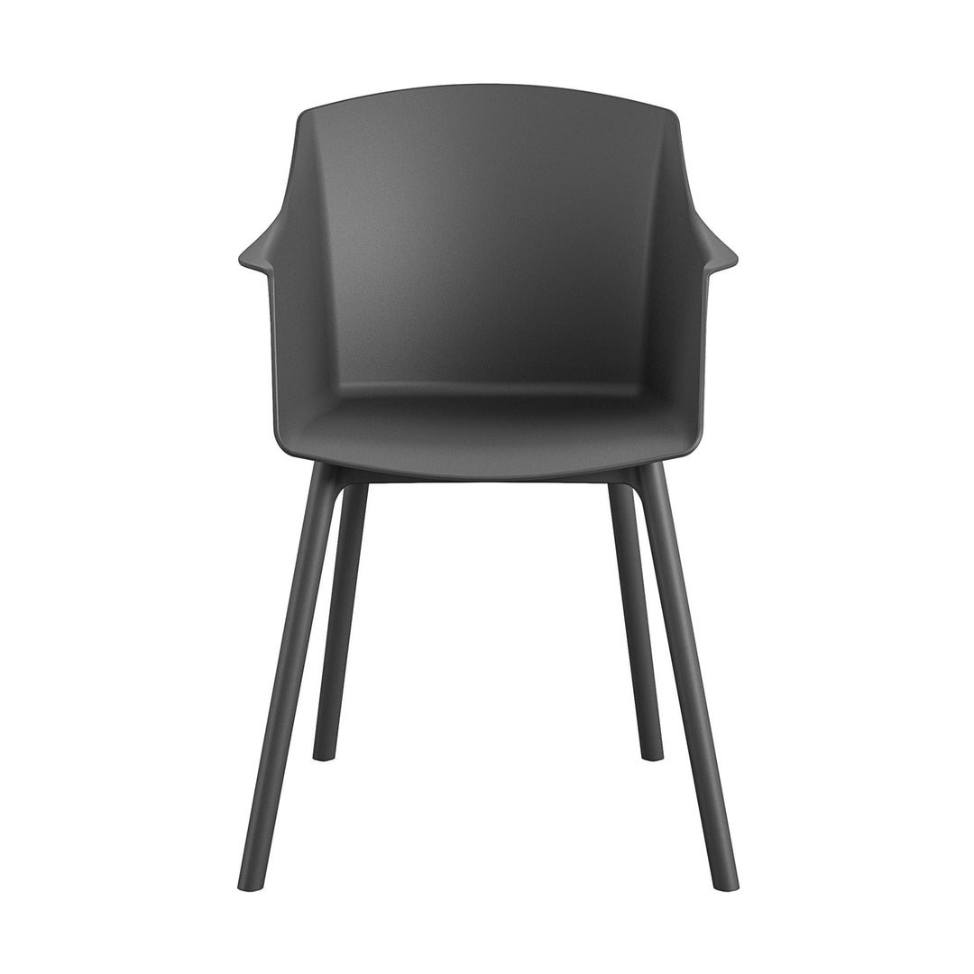 set of 2 dining chair - Black