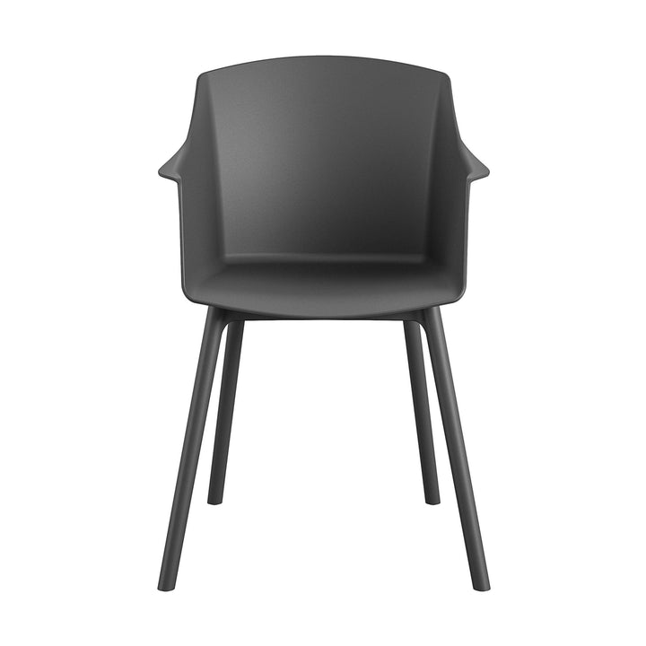 set of 2 dining chair - Black